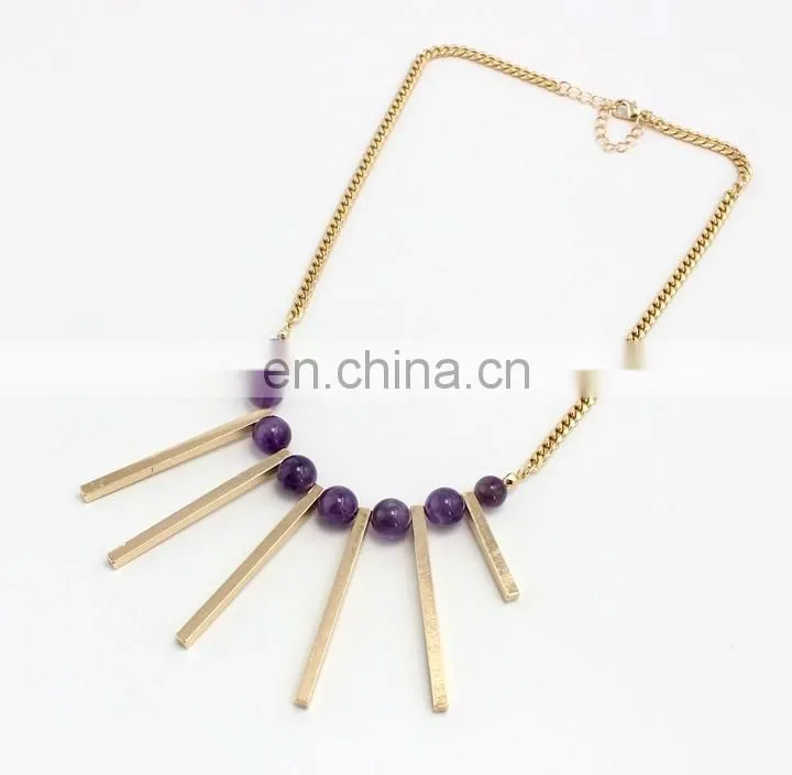 Wholesale Cheap Raw Amethyst Mala Necklace