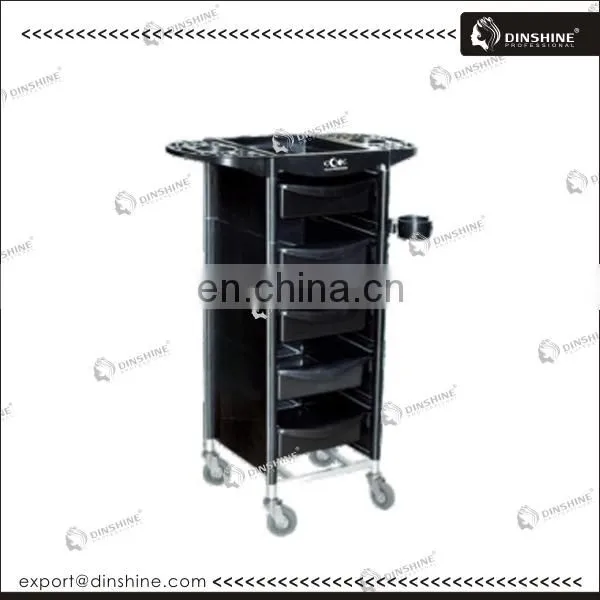 Red Lockable hair salon trolley Hair 43*43*83cm