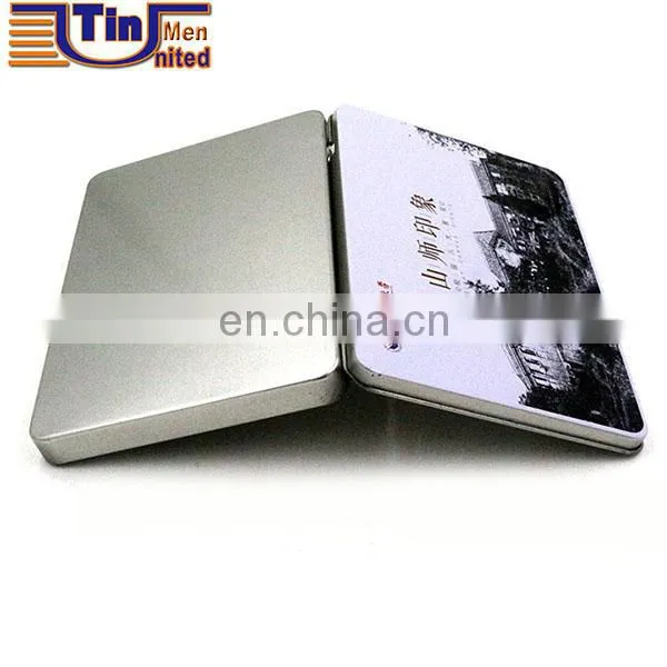 Square colored stripes design CD,VCD,DVD,HD-DVD,Blue-ray disc tin box