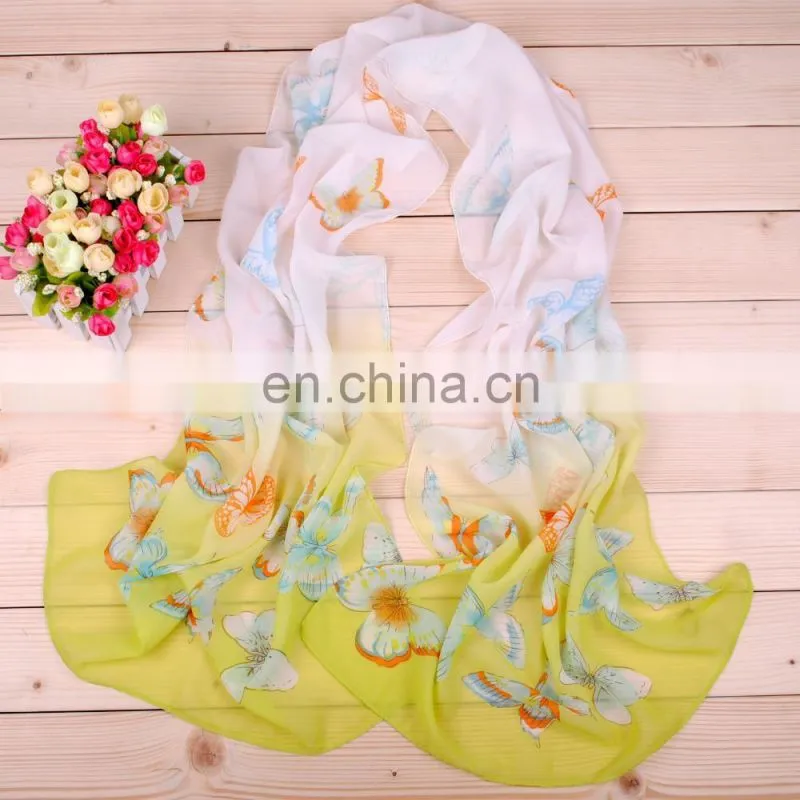 Hot sale fashionable wholesale cheap chiffon scarf