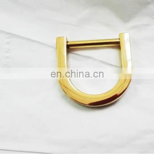 High quality gold plated strong pressure stainless steel d ring