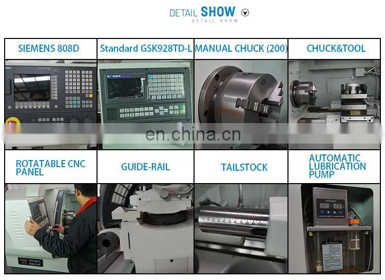 Price CNC Lathe CNC Cutting Machine CK6136A-2