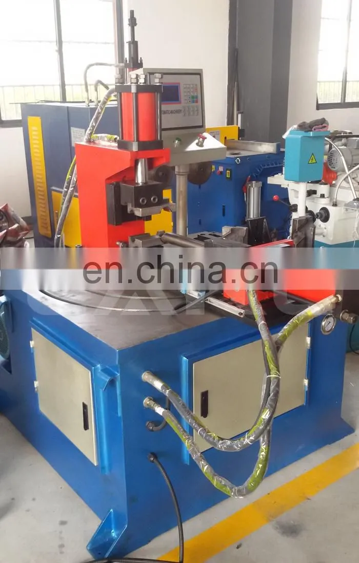 Automatic stainless steel pipe tube notcher machine