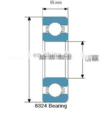 6300 Series High Precision Bearing 6324 Long Life 6324 Deep Groove Ball Bearing