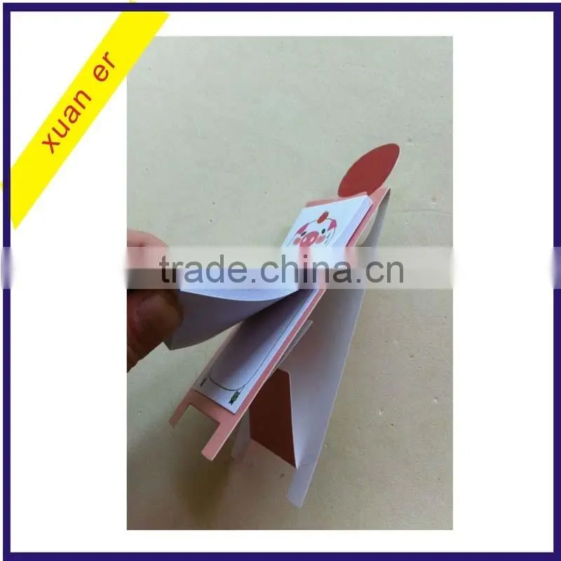 full color custom post notes slim cube,post note with sticky,rabit shaped sticky notes
