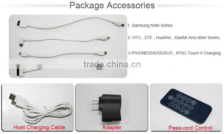 Newest Wireless remote control Anti lost alarm mobile phone display holder and charging function