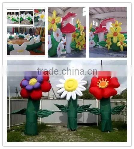 giant customized colorful and shape inflatable flower with led