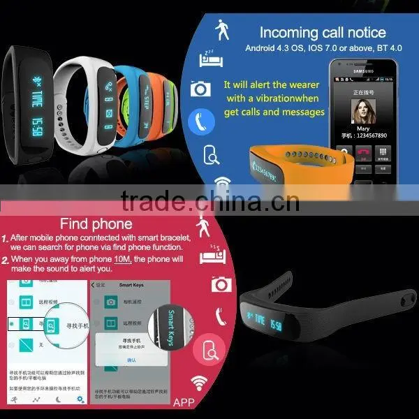 OLED screen Smart band wrist smart bracelet e02