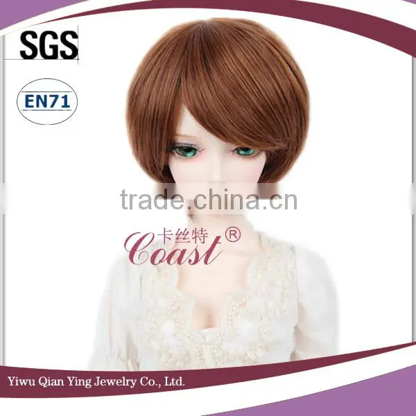 BJD short black doll wigs with bang