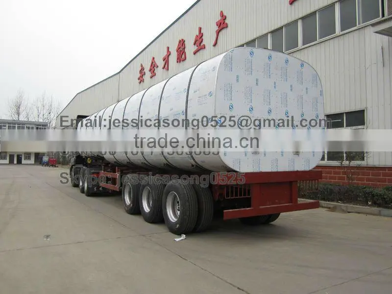3 axles 50cbm oil transport tank semi trailer