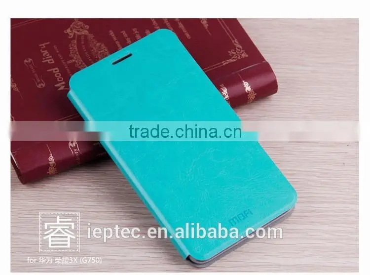 MOFi Case Cover for Huawei Honor 3X G750 , Leather Back Case for Huawei Ascend G750