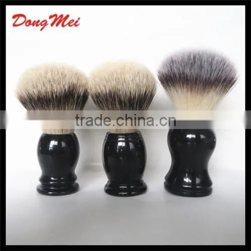High End Private Label Silvertip Badger Hair Black Shaving Brush