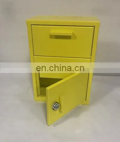 Galvanized Steel Power Coating Free Standing Parcel Drop Box Standing Mail Box