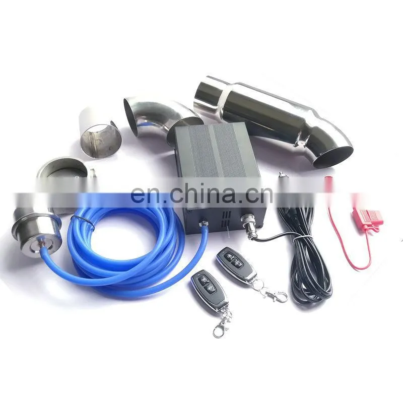 Electronic valve switch universal 63 mm 2.5 inch 3 inch electric exhaust cut-off valve cut-off closing vacuum control