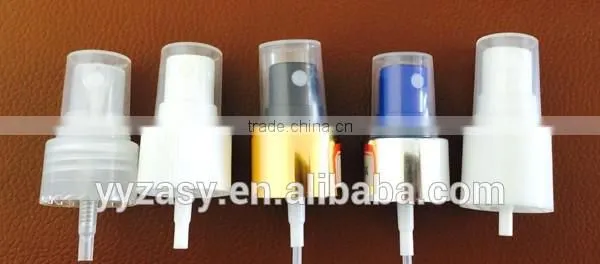 New PP plastic mini sprayer non-spill aluminum sliver gold 24/410 18/410 hot sale sprayer cap top quality wholesale