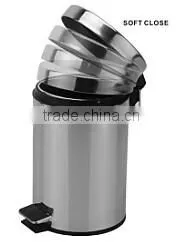 NEW Design Soft Close Stainless Steel Pedal Bin