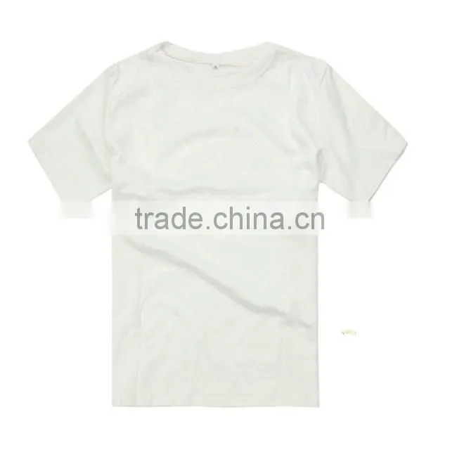 comfortable custom sublimation white blank inner cotton outer polyester diy t-shirts