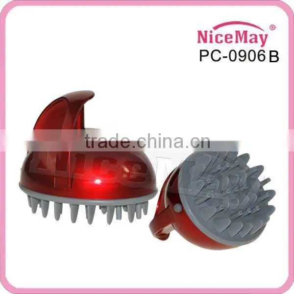 Battery operated waterproof vibration head scalp massager