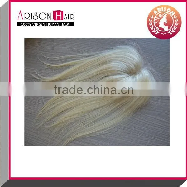 Grade AAAA high quality virgin brazilian hair blonde silk base closure