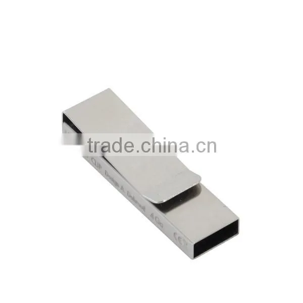 Coumputer accessories metal paper clip usb flash drive with logo