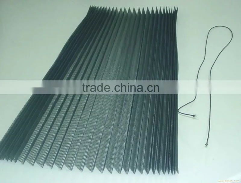grey color folded fiberglass insect window screen