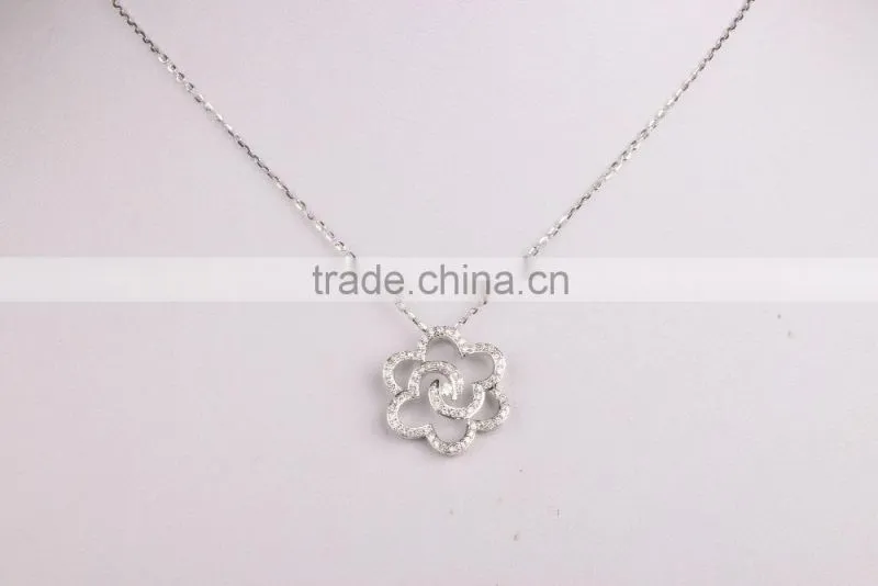 Top Fashion Costume White Gold Necklace