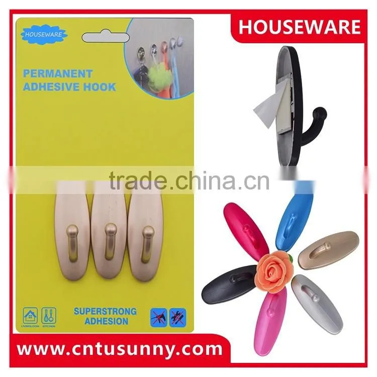 2016 hot new product plastic adhesive wall hook