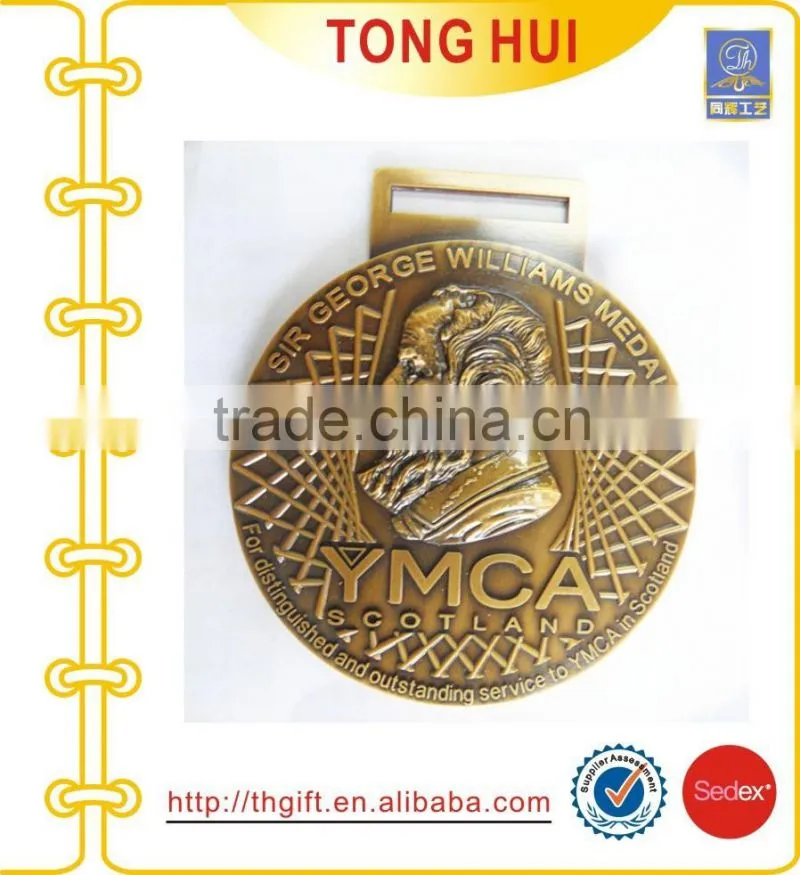 Acrylic box Bronze Antique metal coin souvenirs