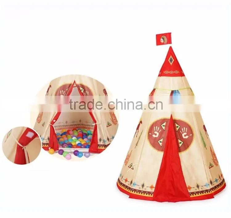 Indian Story Kids Tent Mosquito Kids House Play Princess Children Teepee Tent