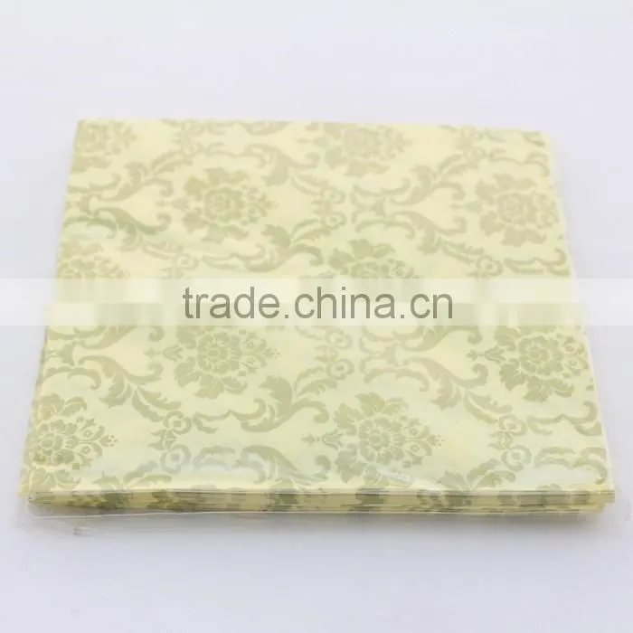 Black Crown Napkins Vintage Napkin Paper 100% Virgin Wood Tissue for Party Decoration Supplies