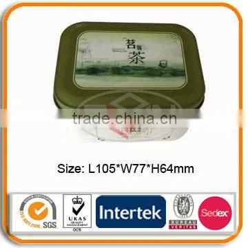 Wholesale rectangular tin box for tea