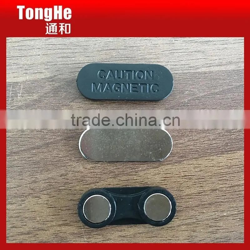 Ellipse Shaped Magnetic Name Badge/Magnetic Name Tag