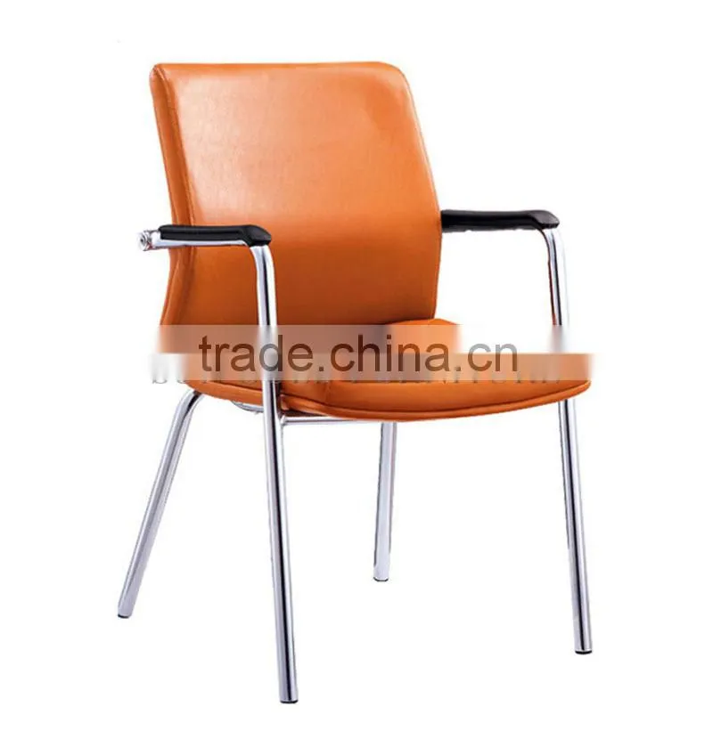 Hot sale orange meeting leather office chair (SZ-OC201)
