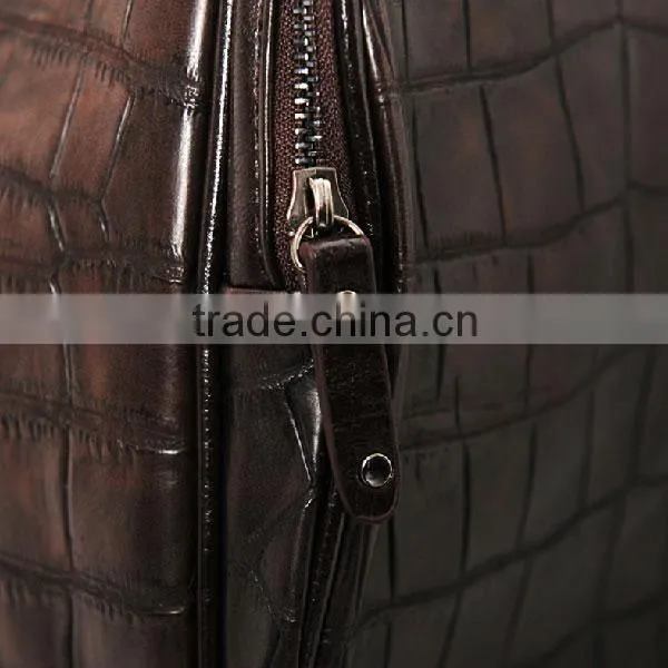 crocodile leather carrier bag for men leather garment bag leather shoe and bag set