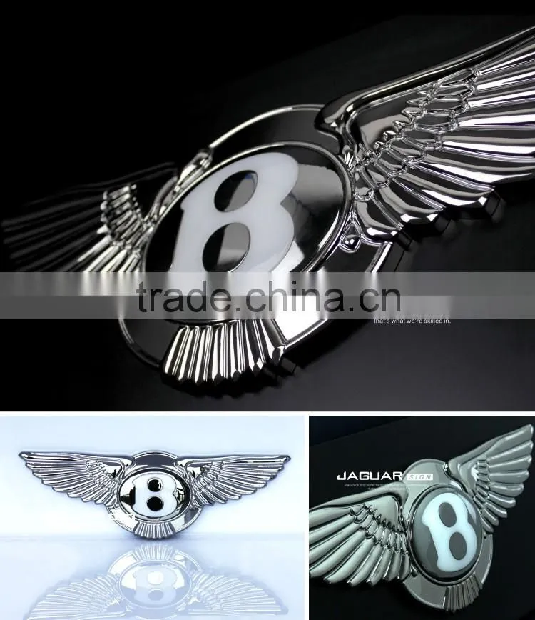 2016 new product car decoration accessories acrylic car logo emblems