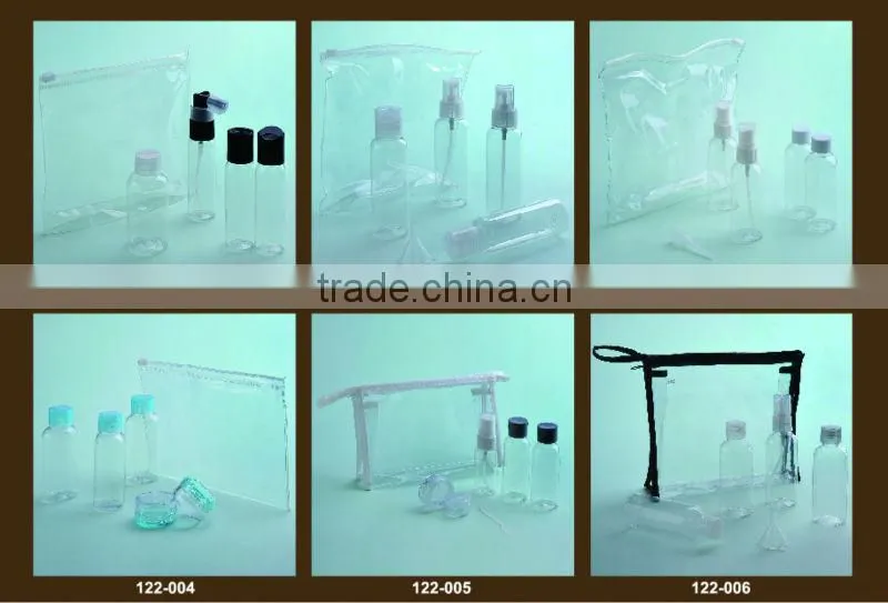 5 pc cosmetic bottle set