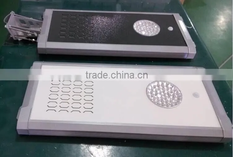 2015 new design 25W LED; 50W solar cell, All in one Solar Motion Street Lighting