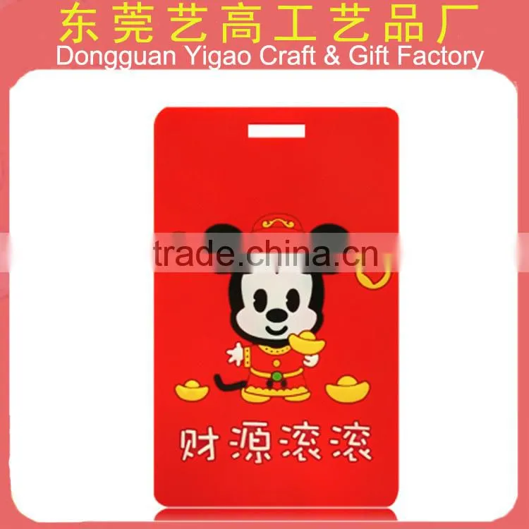 Eco-friendly soft pvc 3d custom hang tags
