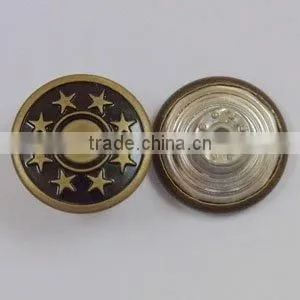 15mm 8-star plastic inner jeans button