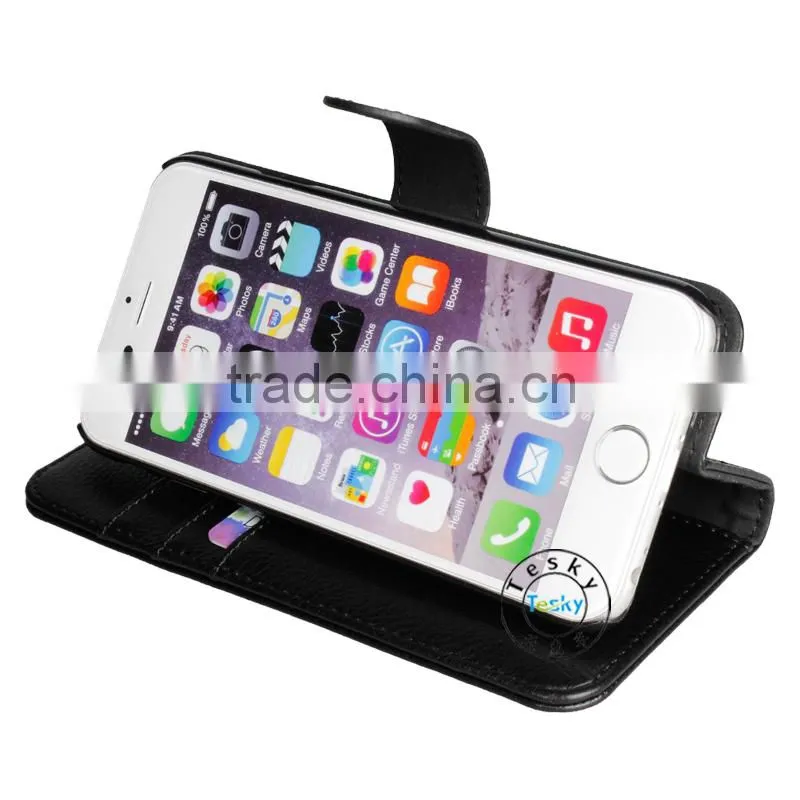 for iphone 6 wallet case magnetic, for iphone 6 leather wallet hole, book stand wallet case for iphone 6