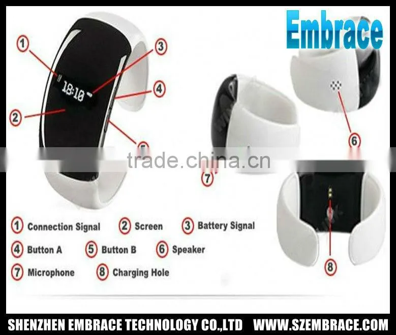 Magic vibrating bluetooth bracelet with microphone and speaker