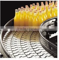 beer bottle Stainless steel conveyor table top chain flat top chain