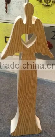 MHOME wooden angel look home deco