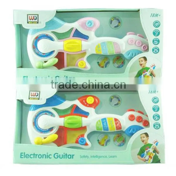 2013 New Design funny plastic cartoon guitar for kids