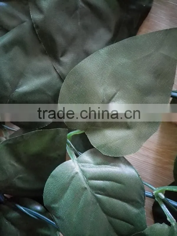 100X300cm Outdoor decorative peach leaves fence garden plastic fence