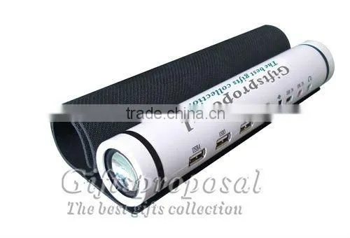 folding mouse pad with usb hub