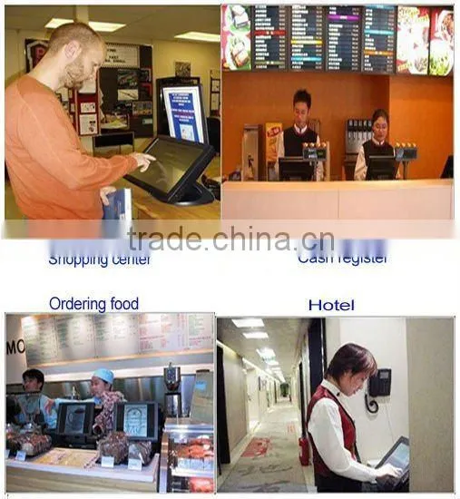 Dual touch screen pos terminal pos system for restaurant pos cash register