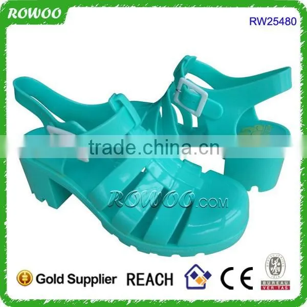 Girl Rainbow sandal shoe new design,flat ladies fancy sandal,EVA flat lady sandal