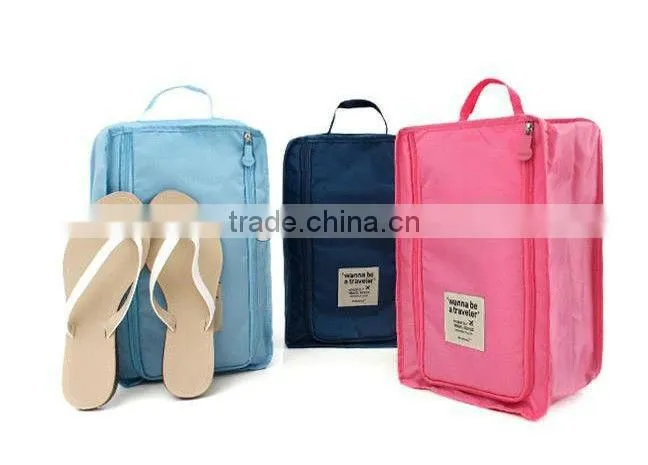 Foldable shoes bag and box in luggage for travelling