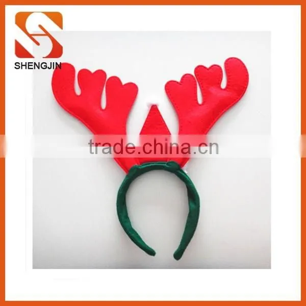 Wholesale flashing christmas funny headband reindeer antlers decoration hairband